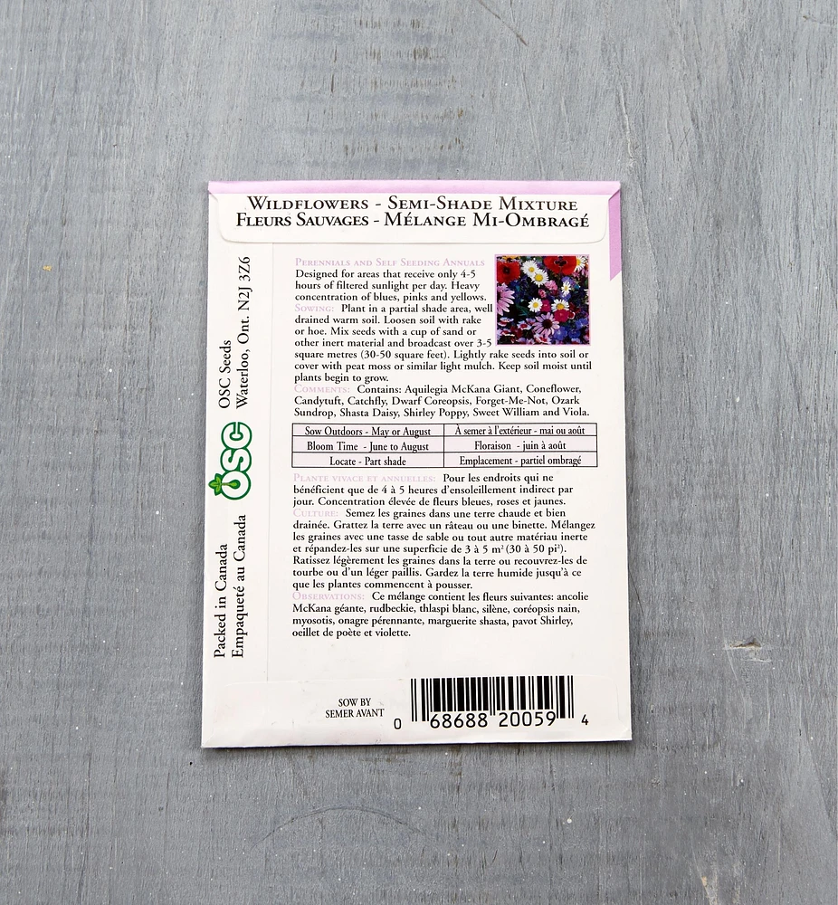 OSC Flower Seed Packets