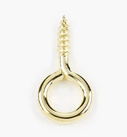 Brass-Plated Screw Eyes