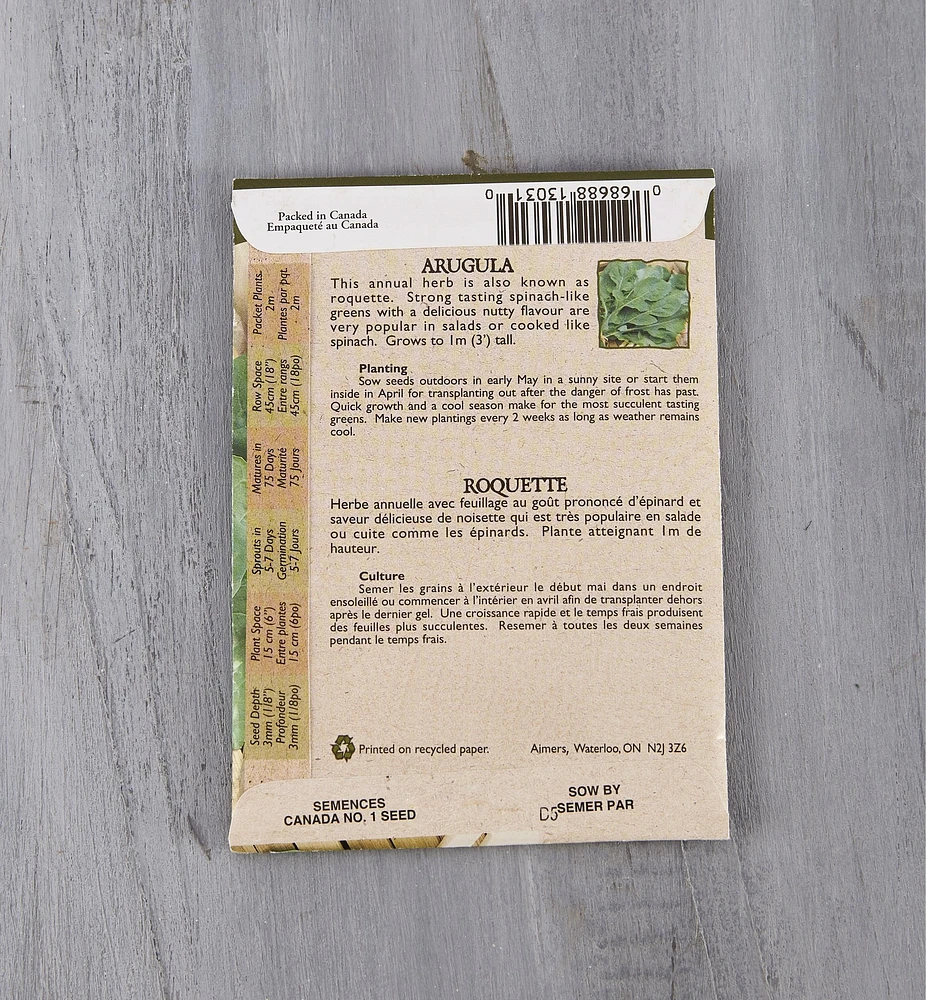 OSC Organic Vegetable Seed Packets