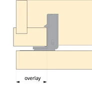 110° Overlay Compact Blumotion Clip Hinges