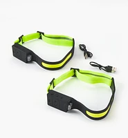 Pair of Rechargeable COB Headlamps