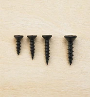 Flat-Head Black Steel Screws