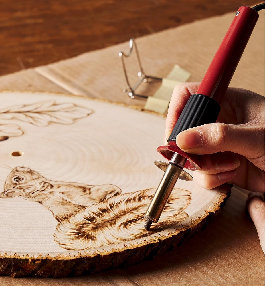 Make It Yourself Pyrography Clock & Coasters Kit