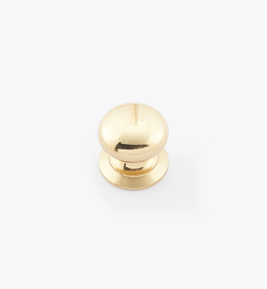 Round Brass Plain Knobs