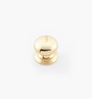Round Brass Plain Knobs