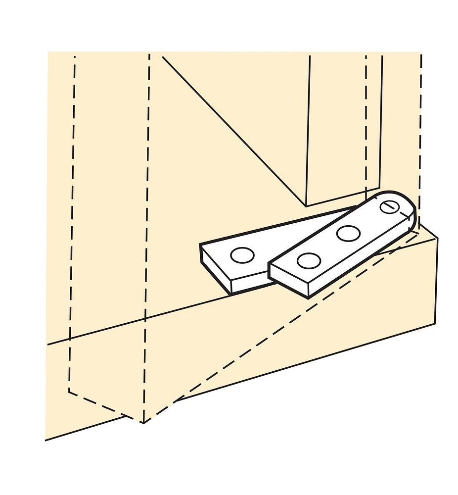 Lee Valley Stainless-Steel Straight Knife Hinges