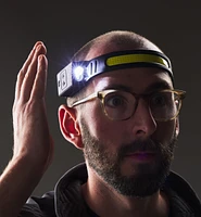 Pair of Rechargeable COB Headlamps