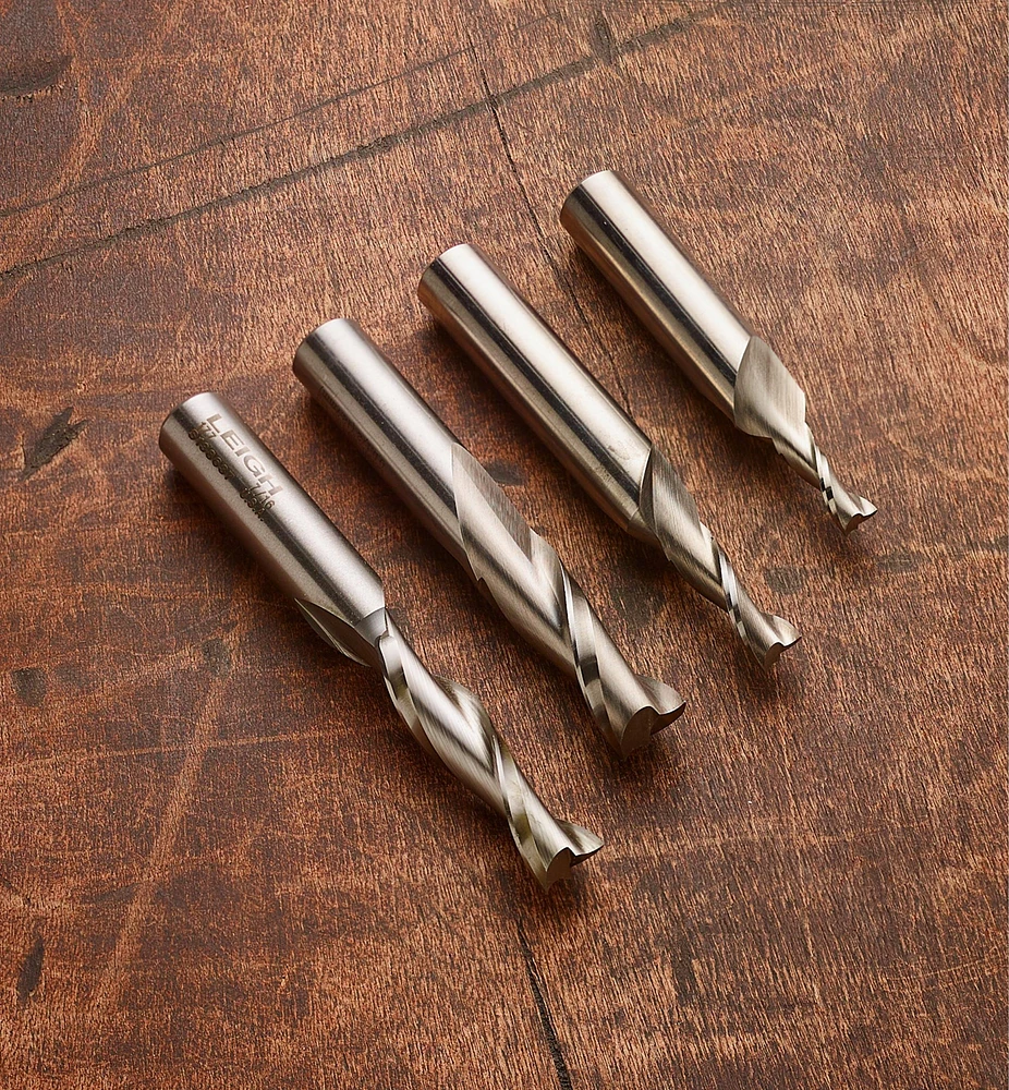 Leigh High-Speed Steel Spiral Upcut Bits, 1/2" Shank