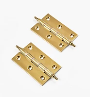 Extruded Brass Ball-Tip Fast-Pin Finial Hinges