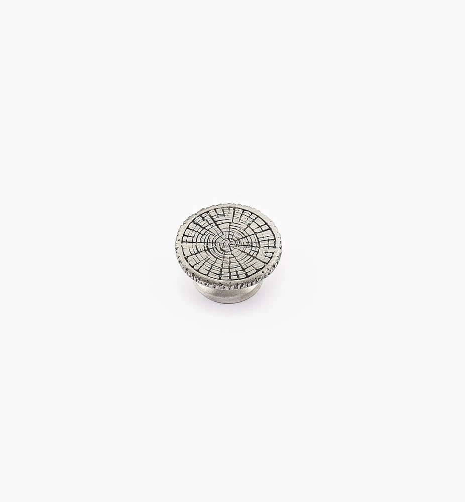Pewter Log End Knob