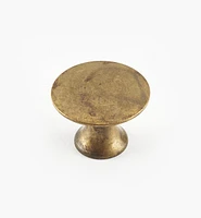 Boutons à tête plate, fini laiton