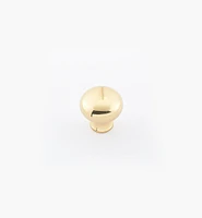 Round Brass Plain Knobs