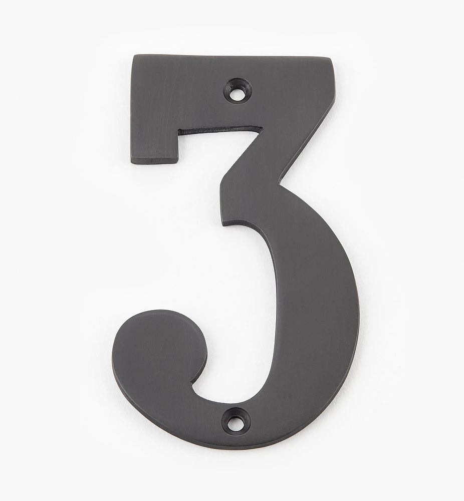 Standard Cast Brass House Numbers