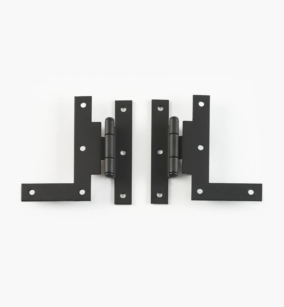 “Forged Iron” Smooth H-L Hinges