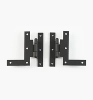 “Forged Iron” Smooth H-L Hinges
