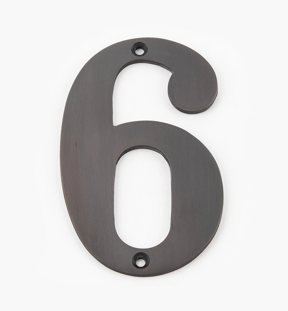 Standard Cast Brass House Numbers