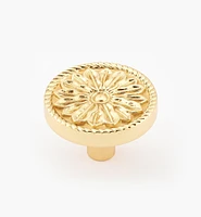 Cast Roped Flower Knob