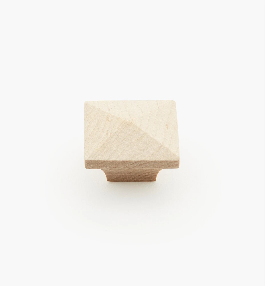 Squared Wood Pyramid Knob