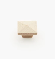 Squared Wood Pyramid Knob