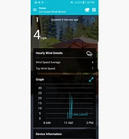 Station de suivi météo sans fil avec anémomètre et pluviomètre