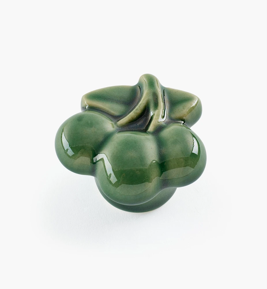 Boutons en céramique à motif de cerise