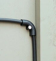 Clip-On Elbows for Drip and Low-Flow Irrigation Systems