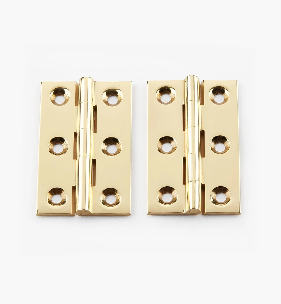 Extruded Brass Fixed-Pin Butt Hinges