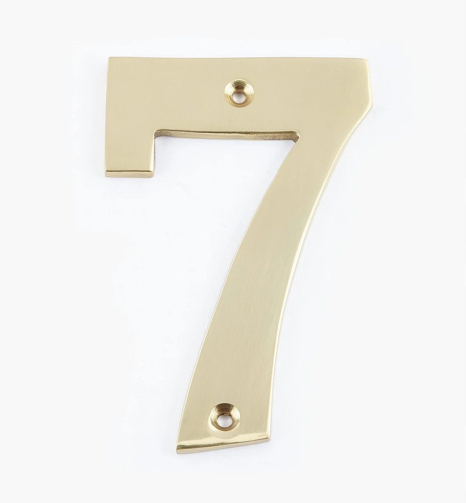 Standard Cast Brass House Numbers