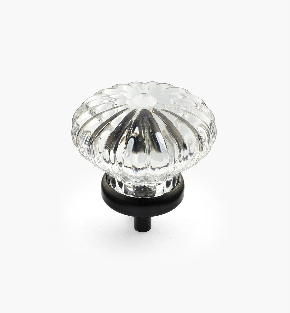 Glass Rosette Knobs