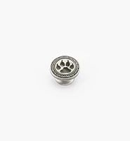 Pewter Wolf Paw Knob