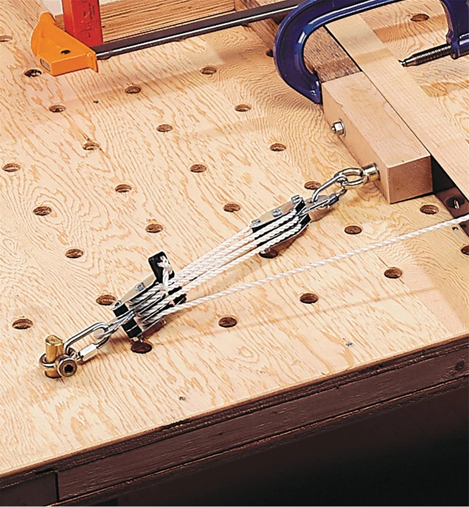 Block and Tackle System for Steam Bending