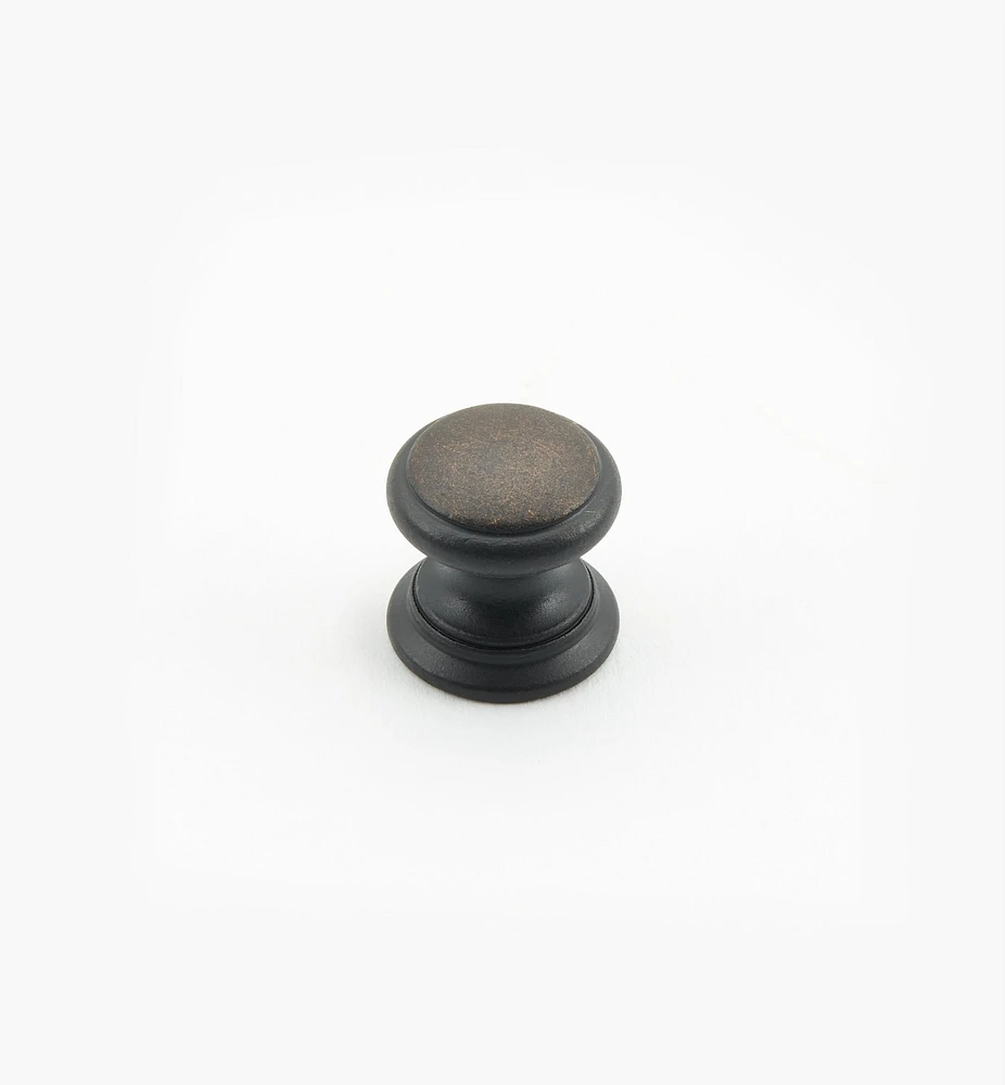 Bevelled Brass Round Knobs