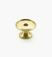 Veritas Smooth-Rimmed Brass Insert Knobs