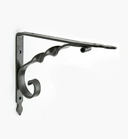 Console en fer forgé pour tablettes, torsade