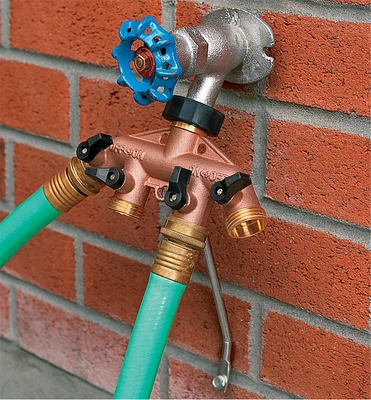 Four-Way Brass Manifold