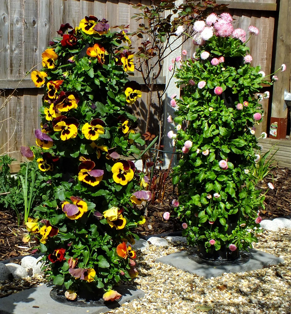 Pair of Flower Towers