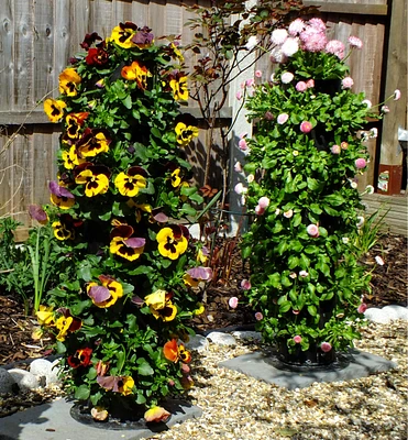 Pair of Flower Towers
