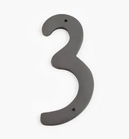Script Cast Brass House Numbers