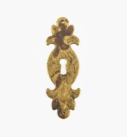 Solid Brass Plate Keyhole Escutcheons