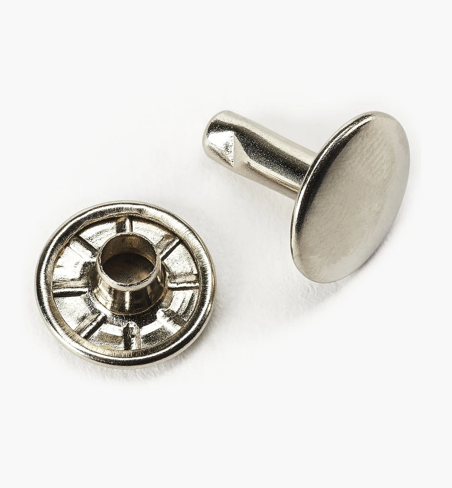 Double-Capped Leatherworking Rivets by ABC Morini