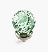 Boutons en verre torsadé
