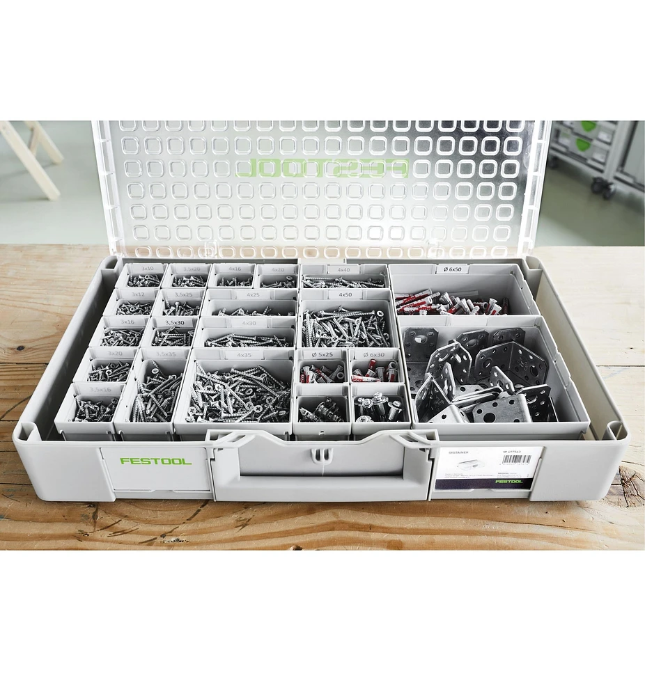 Festool Organizer SYS3 ORG L 89 with 20 Bins