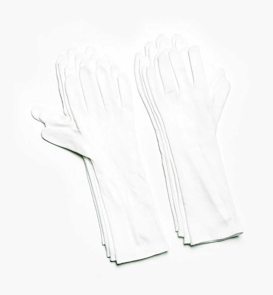 Sous-gants en coton extralongs