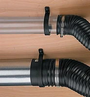 Permanent U-Bracket for Dust Collection Systems