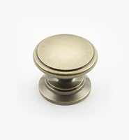 Bevelled Brass Round Knobs