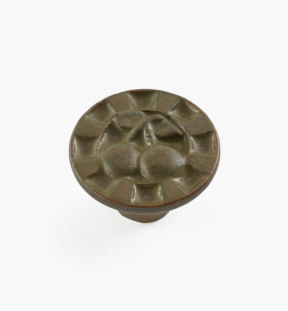 Boutons en céramique à motif de cerise