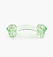 Hexagonal Glass Pull