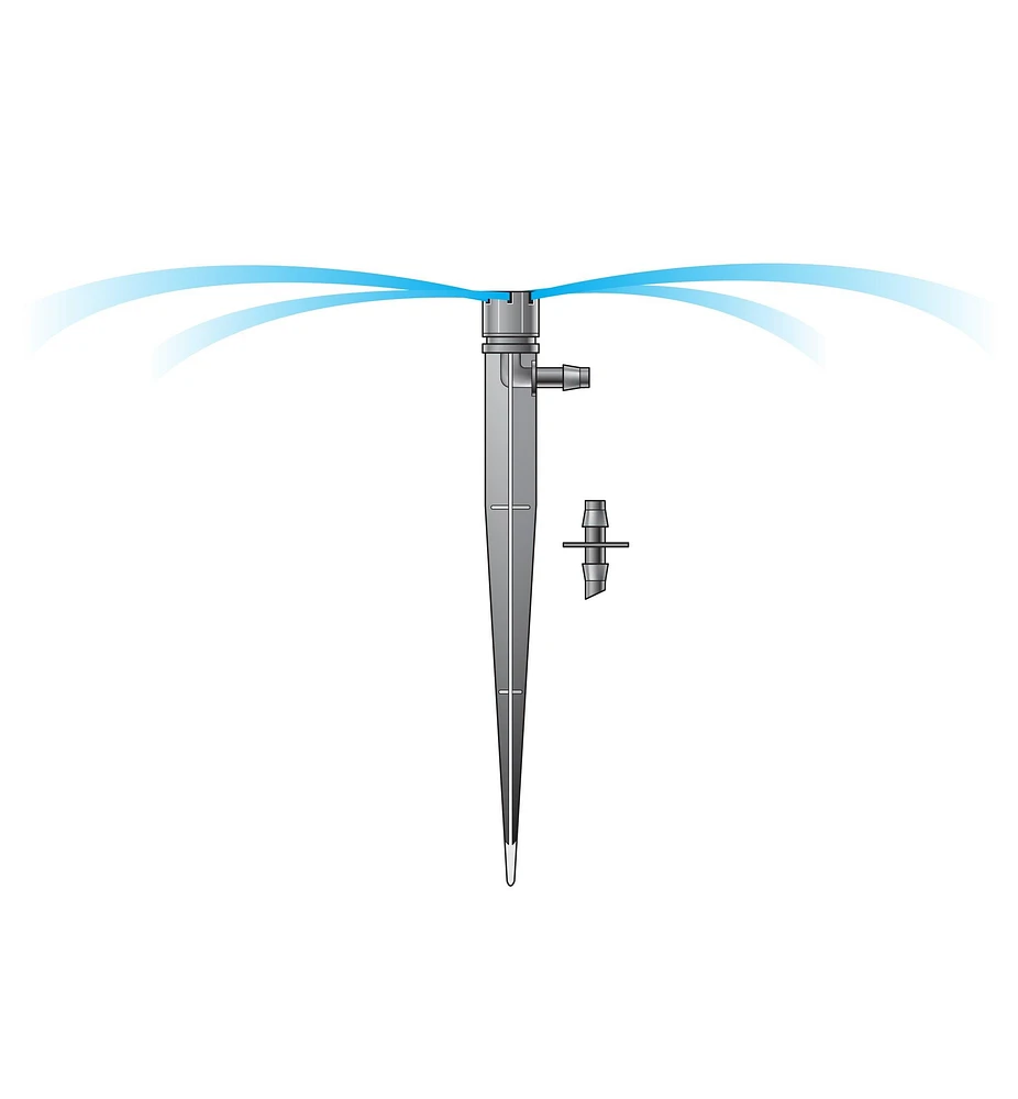 Shrubbler Spikes for Low-Flow Irrigation Systems