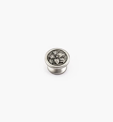 Pewter Trillium Knob