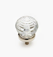 Glass Ringed Ball Knob